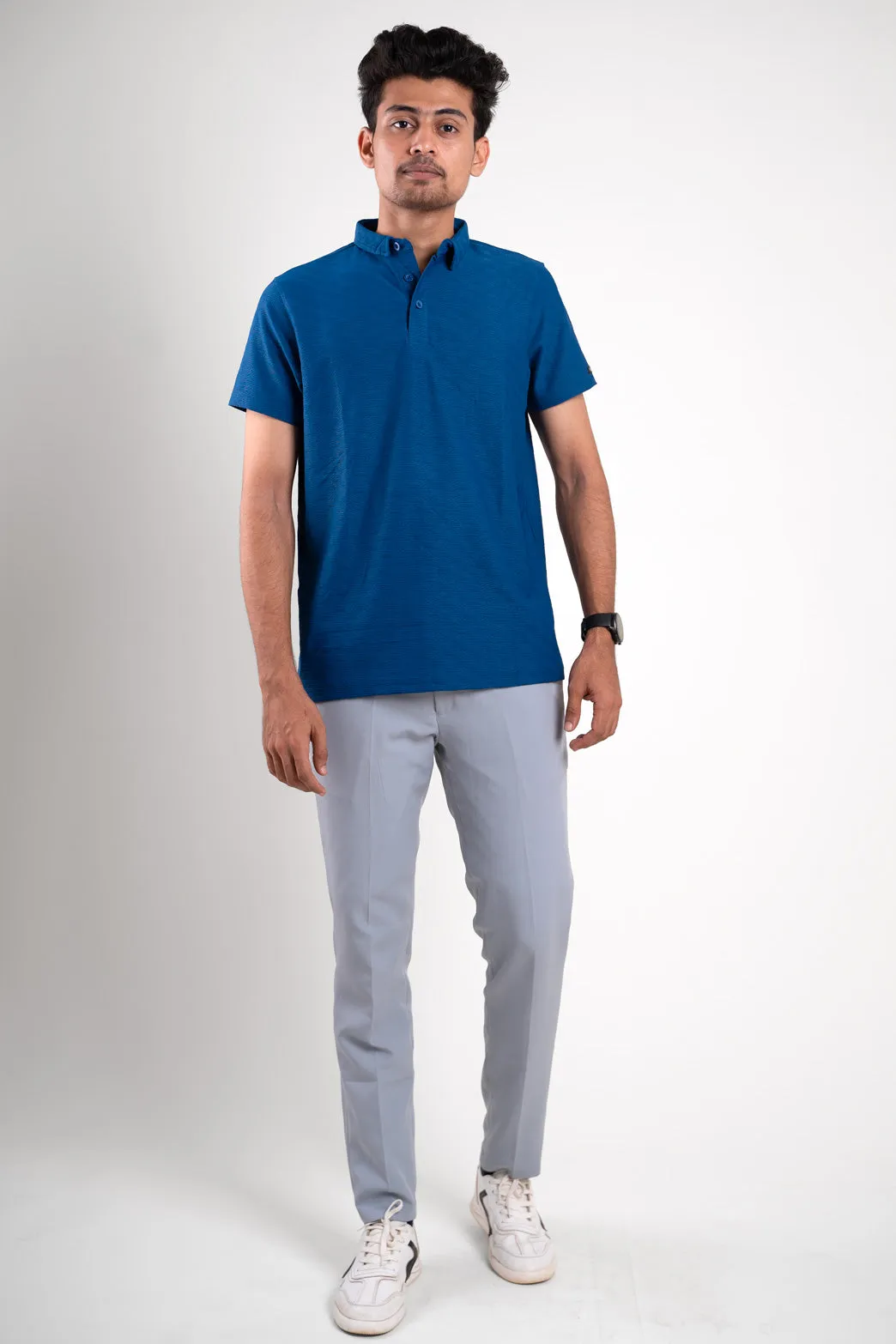 Monarch Blue Polo Tshirt For Men