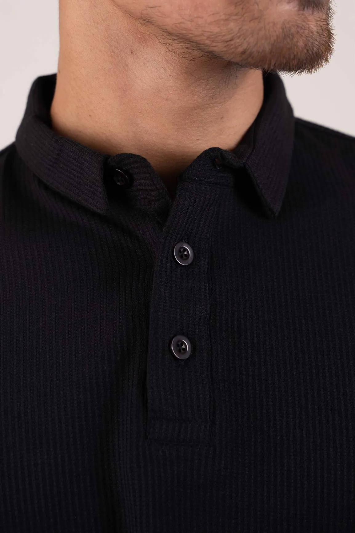 Nova Black Polo Tshirt For Man