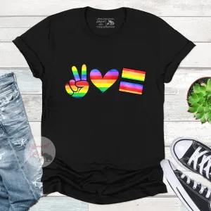 Peace Love Equality LGBT Shirt