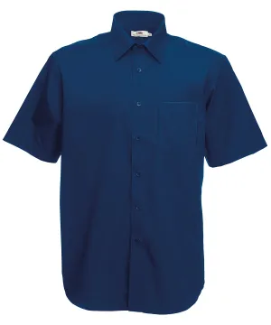 Poplin short sleeve shirt | Navy