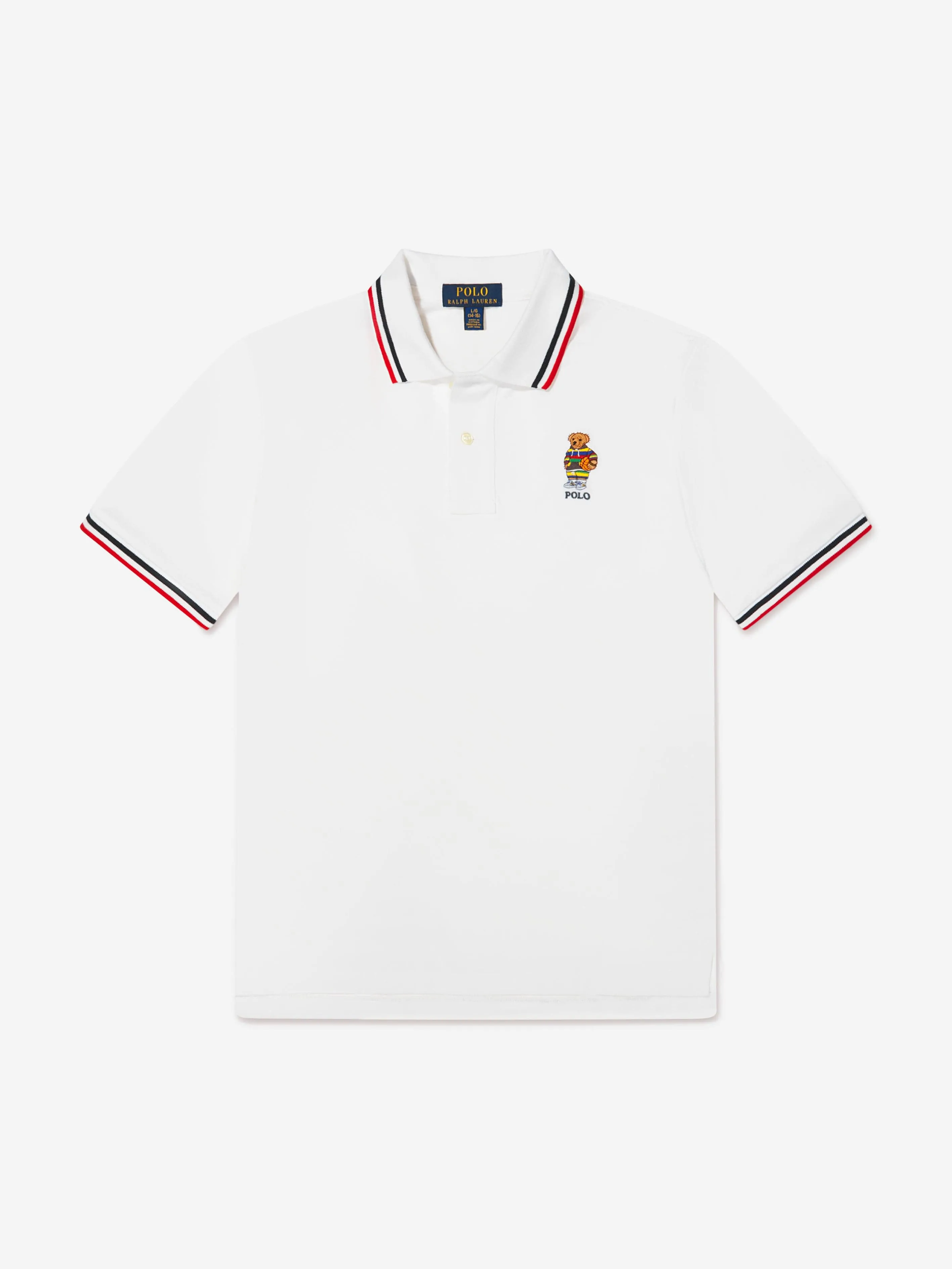 Ralph Lauren Boys Bear Logo Polo Shirt