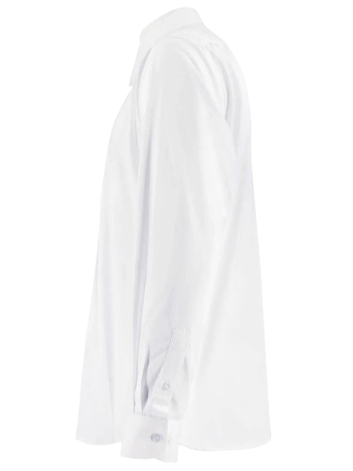 Spearpoint Collar Shirt - White Premium Cotton Barrel Cuff