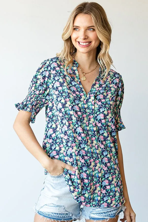 Spring Floral Blouse