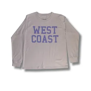 Sun Diego Long Sleeve West Coast Crop Tee - Orchid/Lavender