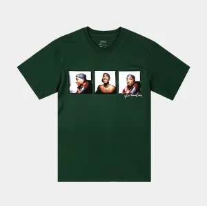 Tupac Truth Mens Short Sleeve Shirt (Green/White)