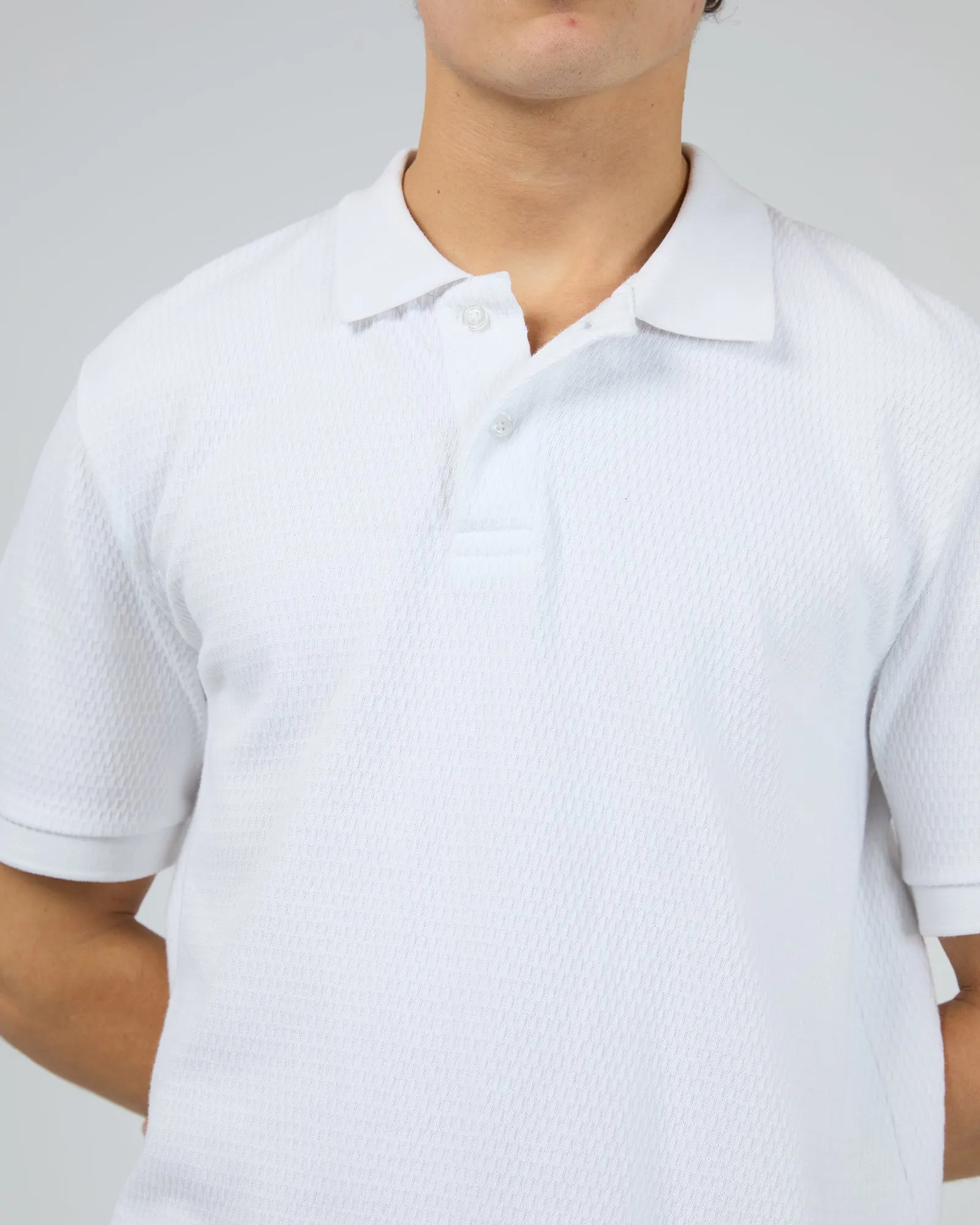 Waffle Polo White