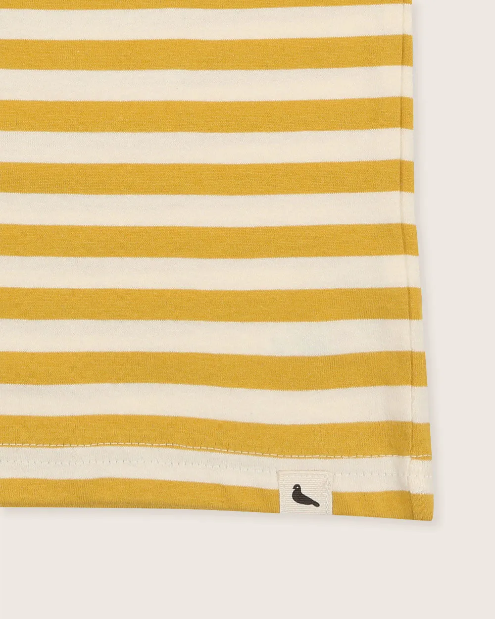 Wide Stripe Mustard Character T-Shirt