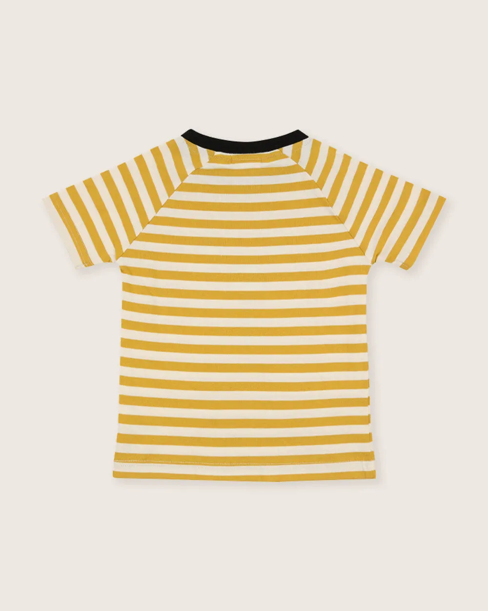 Wide Stripe Mustard Character T-Shirt